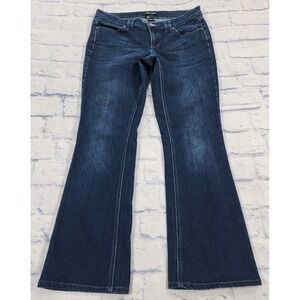White House Black Market Jeans WOMENS SIZE 4S Feel Beautiful Bootcut Dark Blue
